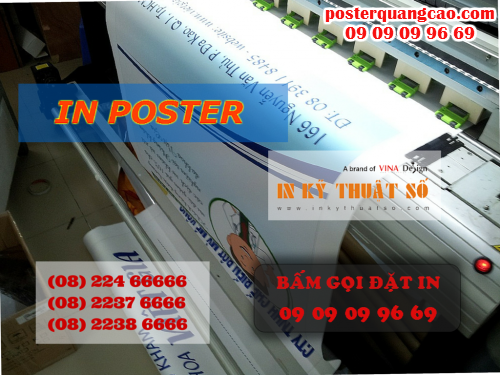 In poster giá rẻ cho quảng cáo sản phẩm thực hiện nhanh chóng tại Công ty TNHH In Kỹ Thuật Số - Digital Printing