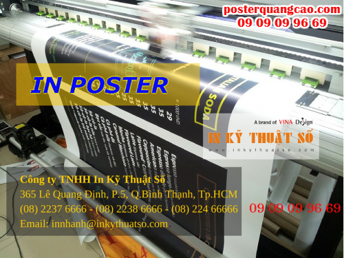 In poster số lượng lớn tại Công ty TNHH In Kỹ Thuật Số - Digital Printing