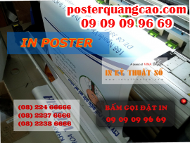 In poster giá rẻ nhất tại TPHCM, chuyên cho quảng cáo sản phẩm, giới thiệu chương trình khuyến mãi